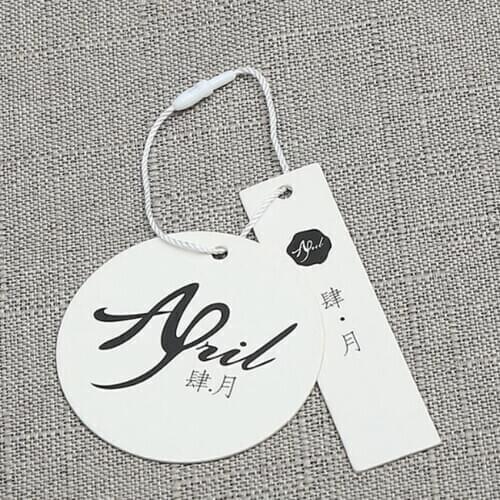 300pcs/lot Free shipping custom paper labels price tags garment customized clothes hang tag for women
