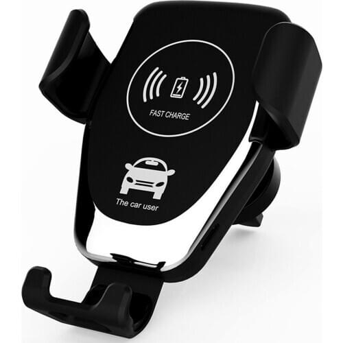 SOONHUA 10W QI Wireless Fast Charger Car Air Vent Mount Holder For IPhone XS X Car Phone Holder Stand For Samsung Galaxy S9 S8