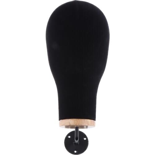 22 Inch Wig Head Made Of Cork And Canvas With Table Clamp, For Presenting