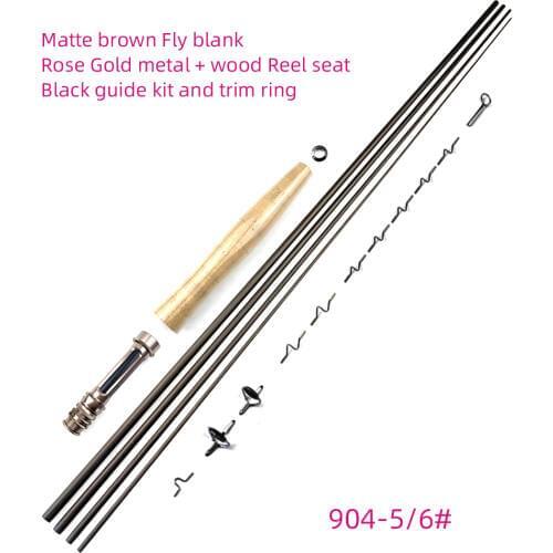 IM12 9ft 3/4 &5/6wt and 10'6'' 2wt Fly Rod DIY Kit Private fishing rod combo components