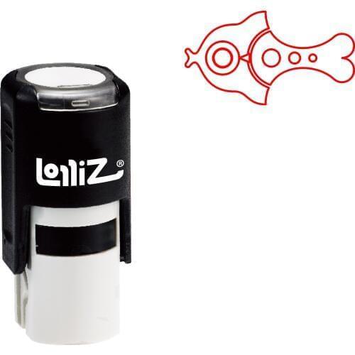 LolliZ Biomorphic Animal Symbol Series Design #69 Self-Inking Rubber Stamp