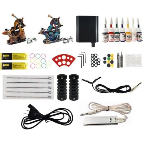 Seahorse Tattoo Machine Set Tattoo Equipment Tattoo Pigment Power Supply Tattoo Handle Grip Tattoo Kit for Beginner