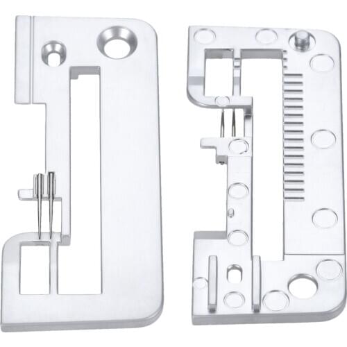 Metal Sewing Machine Needle Plate 4 Thread Stitching Silver Needle Plate Fit For Brother Overlock Sergers 3034d 4234d #Xb1555001