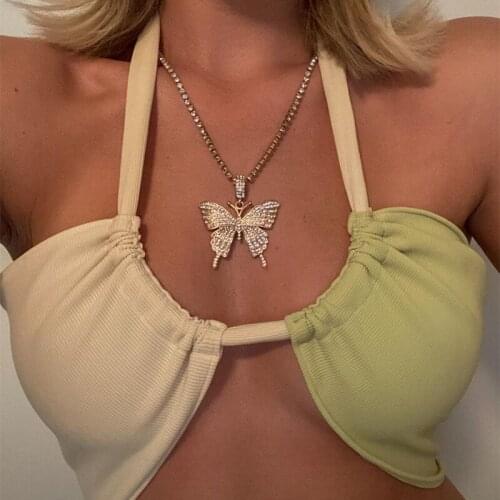 Fashion Strapless Crop Top Women Hollow Out Backless Lace Up Tops for Girls Sleeveless y2k Sexy Tank Top Chic Womens Tube Top