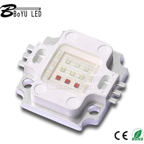 High-power integrated lamp beads 10W RGB colorful LED lamp beads COB integrated LED lamp beads