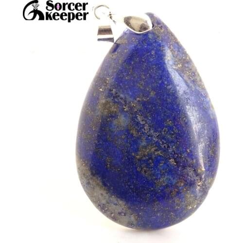 Mens Bijoux Blue Lapis Lazuli Beads Necklaces & Pendants Natural Stones Beads for Jewelry Making Accessories Womens Gift BF218