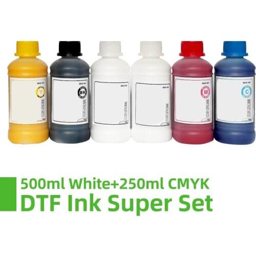 500ml white 250ML DTF Ink Kit Film Transfer Ink For Direct Transfer Film Printer For Printer PET Film Printing And Transfer