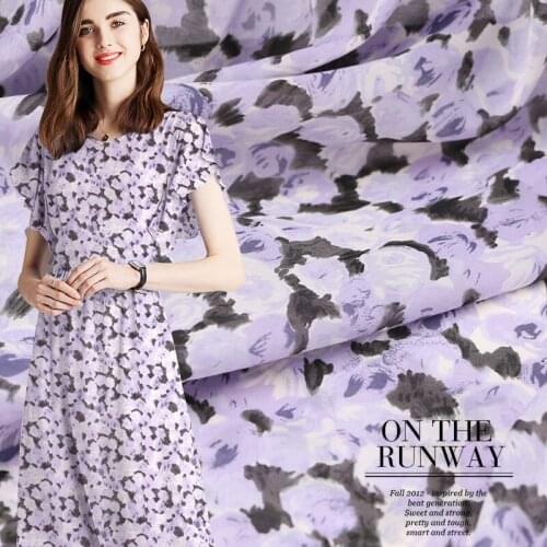 Summer New 12 at Meters Stretch Silk Georgette Fabric Silk Clothing Dress Shirt Shirt Fabric