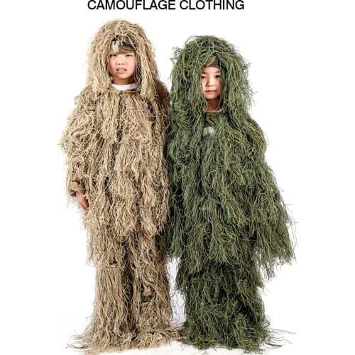 NEW 3D Camouflage Suit Hunting Ghillie Suit Secretive Hunting Clothes Invisibility Army Sniper Airsoft Shooting Military Uniform