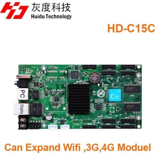 Best price HD C15C wifi 3G 4G type 384x320 led panel control card p2 p2.5 p3 p4 p5 p6 p8 p10 rgb led matrix controller 10 HUB75E
