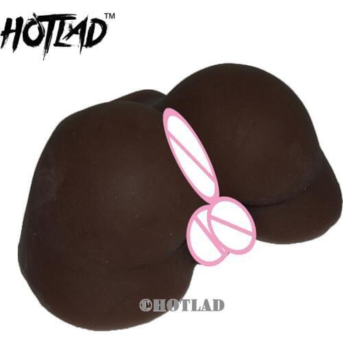 Full Silicone Black Man Big Ass with Testicles and Anal Holes Sex Doll for Men Ass doll for gay men Anal Sex with balls and anus