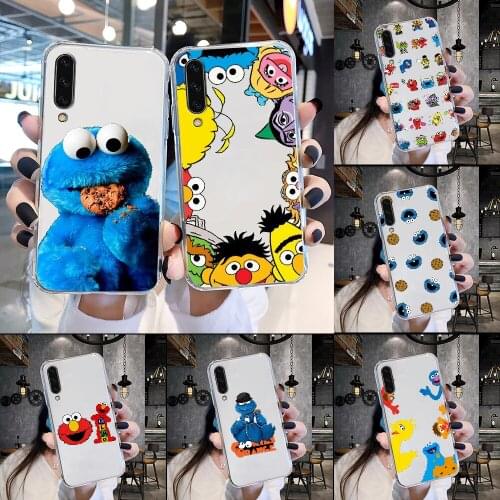 Sesame Street Cookie Monster Phone Case For Samsung Galaxy A 3 5 7 8 10 20 21 30 40 50 51 70 71 E S 2016 2018 4G transparent