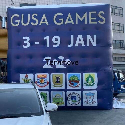 Pvc flying balloon giant Square Cube Balloon Customized advertising balloons inflatable PVC helium balloon for promotion