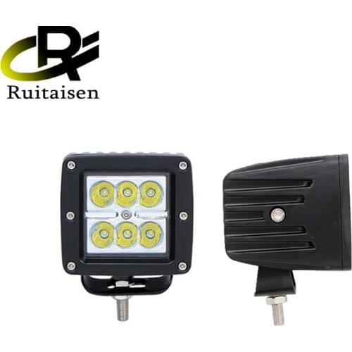 Ruitaisen Car Led Work Light 3 Inch 18w 12V h4 led headlight For off road 4x4 Accessories With Amber Protective lens