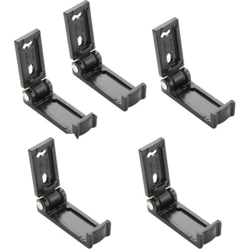 5Pcs Wall Mount No Drilling Foldable Hook Towel Holder Bathroom Kitchen Supplies