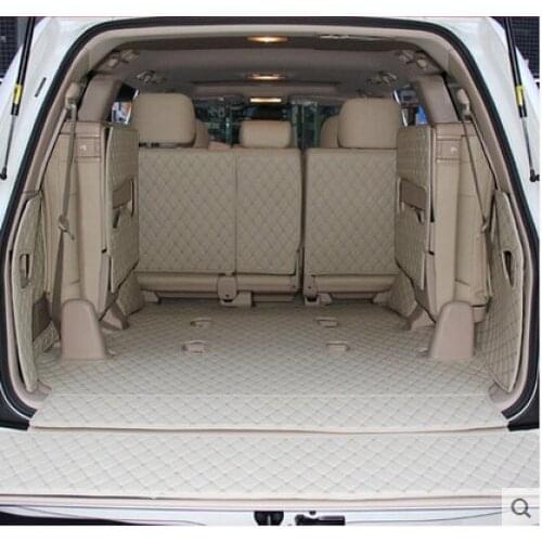 Custom Special car trunk mats for Toyota Land Cruiser 100 7seats 2007-1998 waterproof boot carpets liner for LC100 2002