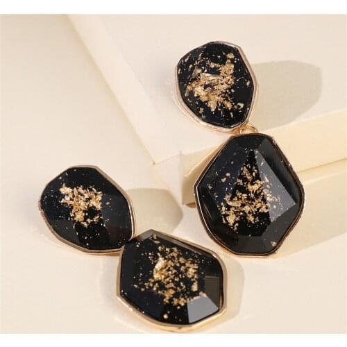 JURAN New Design Vintage Geometric Dangle Earring for Women Bohemian Handmade Charm Metal Large Long Earrings Pendientes Jewelry