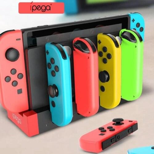 IPega PG-9186 Charger Charging Dock Station ABCD Display Storage Holder for Nintendo Switch Joy-Con Game Console Controller