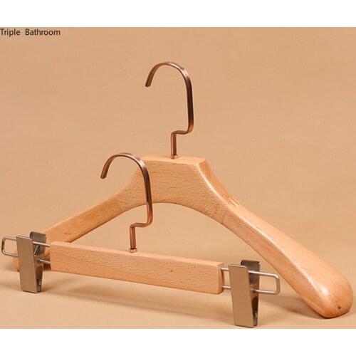 1 pc Retro Solid Wood Hangers Home Wooden Drying Rack Garment Display Hanger Bedroom Wardrobe Clothing Pants Storage Holder