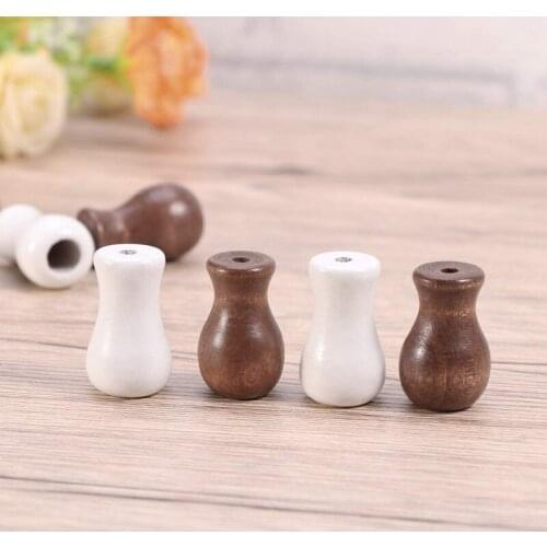 12 Pack Window Blind Wood Cord Knobs Wooden Hanging Ball Blind Small Pendants Drops Pull End for Blinds or Shades