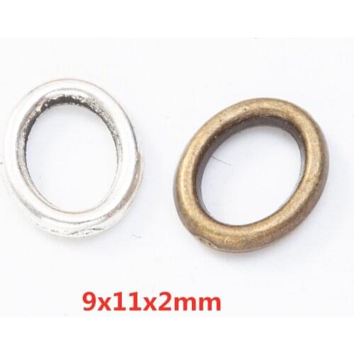 160 pieces of retro metal zinc alloy oval circle pendant DIY handmade jewelry necklace making 8331