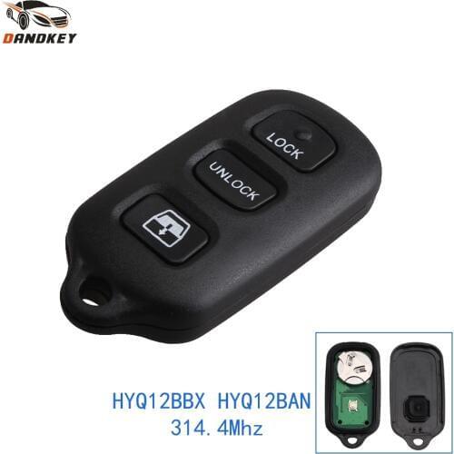 Dandkey 3+1 buttons HYQ12BBX HYQ12BAN 314.4Mhz For Toyota Sequoia 2003-2007 4-Runner 1999-2009 Keyless Entry Remote Car Key