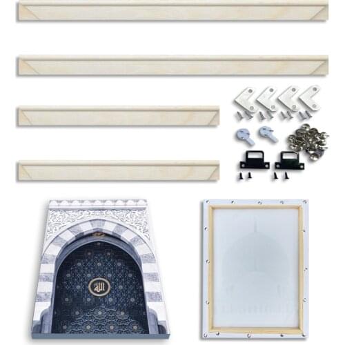 DIY Large Wall Frame Canvas Oil Paintings Frame Natural Wood Photo Frame Diamond Painting Frame Posters Hanger Frame Home Decor