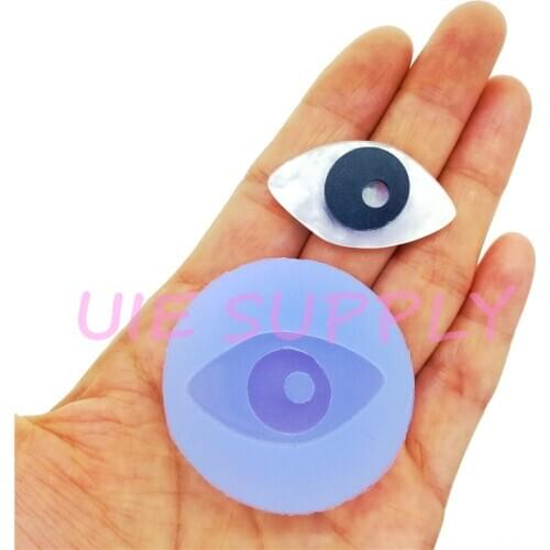 BYL470U 35.5mm x 19.9mm Eye Silicone Mold Resin Clay Jewelry Making Craft Candy Fondant Cake Decoration FOOD SAFE OVEN SAFE