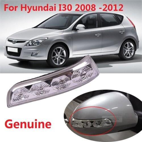 CAPQX Genuine For Hyundai I30 2008 2009 2010 2011 2012 Side Rearview Mirror LED Turn Signal light indicator Light Blink Lamp