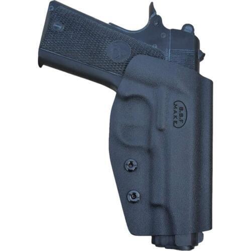 BBF Make OWB KYDEX Holster Fit: Colt Commander 1911 .45 9mm 4.25 / 4.5 Inch PT 1911 Gun Holster Belt Outside Carry Pistol Case