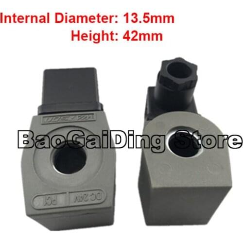 WATSON PC1 Electromagnetic Pulse Valve Dedusting Valve Coil Inner Hole 13.5mm, Height 42mm DC24V AC220V