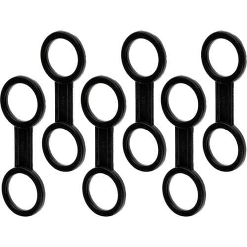 6 Pack Snorkel Retainer, Universal Scuba Diving Dual Loop Snorkel Keeper Spare Parts Accessories