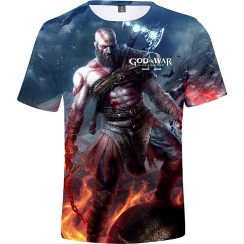 Frdun Tommy 3D Print Character God Of War Kratos New Men/Women Casual O-Neck T-shirt Unisex Polyester T-shirts Dropshipping