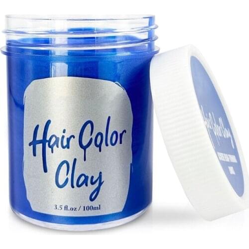 100g Temporary Hair Color Clay Disposable Instant Hair Dyeing Colored Mud Gel Cream DIY Modeling Hairstyle Styling Wax