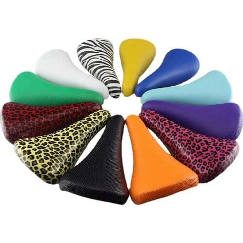 Mountain bike road bike dead speed racing street soft color leopard print comfortable cushion seat cushion seat bag