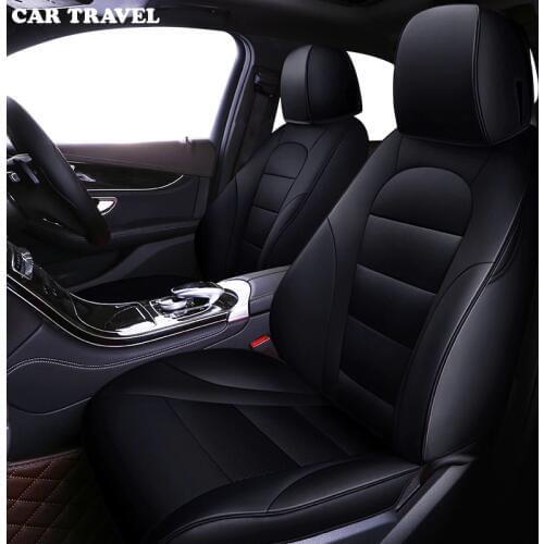 CAR TRAVEL Custom leather car seat cover for Toyota Corolla Camry Rav4 Prius Yalis SUV auto accessories car sticks seat cars