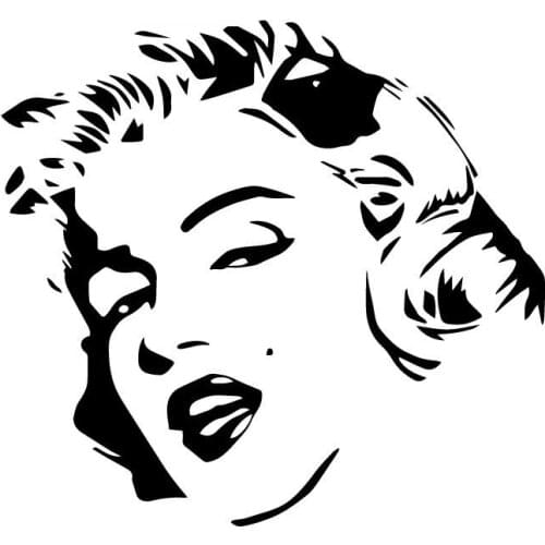 MARILYN MONROE Avatar Sticker High Quality Car Window Decoration Personality Pvc Waterproof Decal Cover Scratches Waterproof