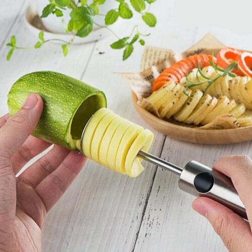 Multifunctional Stainless Steel Vegetable And Fruit Drill Fruit And Vegetable Corers Coring With Handle Set