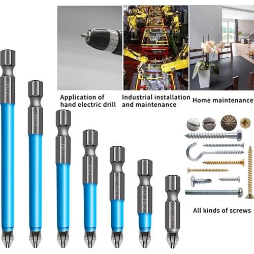 Magnetic Anti-Slip Drill Bit Magnetic PH2 Phillips Bits Set Hand Tools, Hex Shank Screwdriver Drill Bit Hand Tools