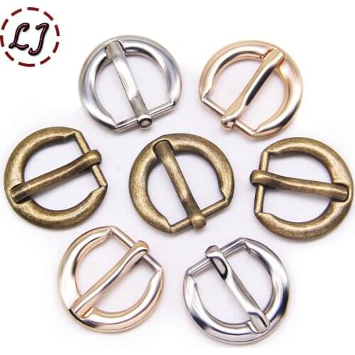 New 10pcs/lot 13mm Silver Bronze Gold Semicircle Metal Shoes Bag Belt Pin Buckles Decoration Sewing Handmade DIY Accessories