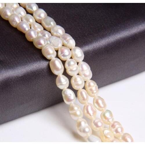 New Arrival Favorite Pearl Jewelry 4-5mm Oval Real Freshwater Pearl Loose Beads For DIY Necklace Bracelet Earrings Making