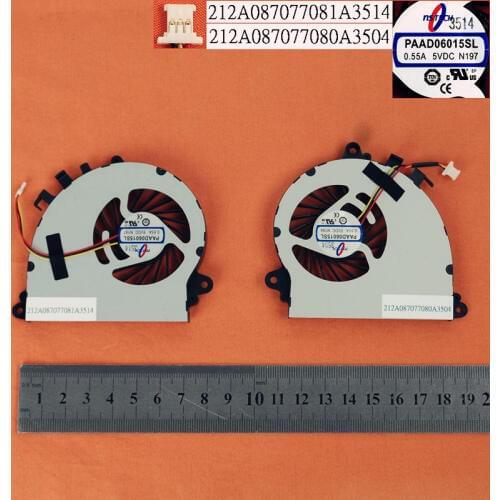 New Laptop Cooling Fan for MSI GS70 GS72(a pair of fan,Original) PN:PAAD06015SL 212A087077081A3514 212A087077080A3504 212A087077