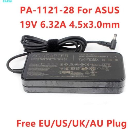 Genuine 19V 6.32A 120W 4.5x3.0mm PA-1121-28 AC Adapter For ASUS Zenbook Pro UX501VW UX501JW UX51VZ PU500CA Gaming Laptop Charger