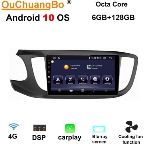Ouchuangbo IPS car audio gps radio stereo for MG 360 support carplay 2.5D octa 8 core 4GB+64GB DSP split screen android 10.0 OS