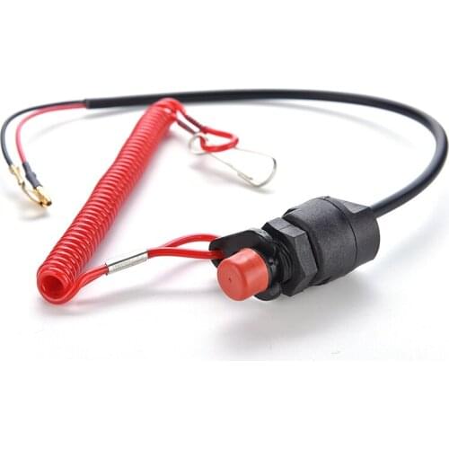 Motorcycle Switches Boat Outboard Engine Motor Kill Stop Switch Safety Tether Lanyard Motorcycle Accessories