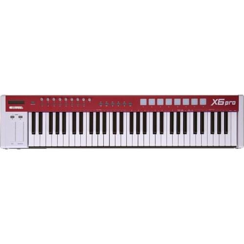 X6 Pro 61 Full Size Semi-Weight Key Professional USB Drum Pad Portable MIDI Keyboard Controller