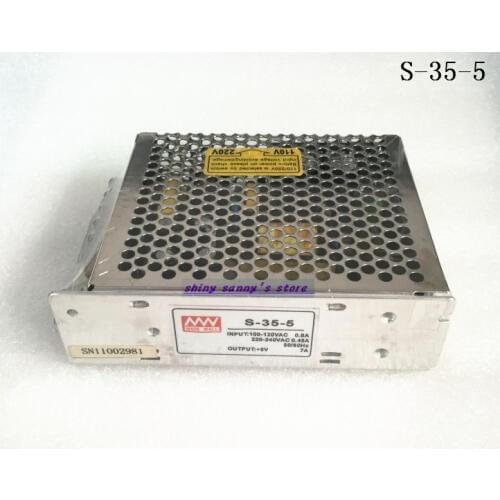 1Pcs S-35-5 35W 5V 7A AC to DC Converter Single Output Switching Power Supply Brand New