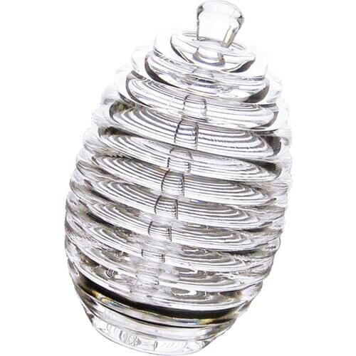 Transparent Honey Jar Pot With Stirring Rod Kitchen Honey Container