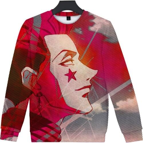 Warm Nieuwste Hunter x hunter hisoka death Hoodies Mannen/Vrouwen Hip Hop Sweatshirt Karakter Hoodies Pocket Trui Print Teenage
