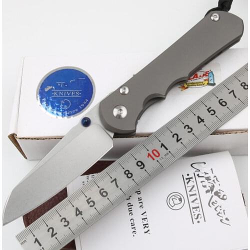 Titanium Folding knife CR Sebenza 21 Tanto D2 blade Outdoor camping knife folding EDC survival hunting knife tool